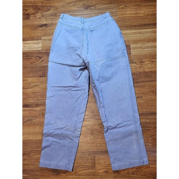 Vintage LL Bean Outdoors Light Purple Womans Size 12 Canvas Pants High Waist - Picture 6 of 6